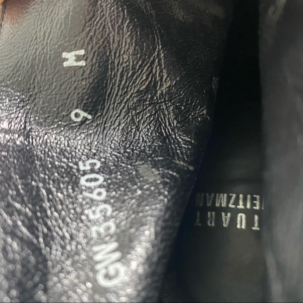 Stuart Weitzman Grey Soft Suede Platform Stiletto… - image 8